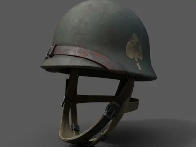 Helmet military Scifi ver 17  Low-poly 3D model