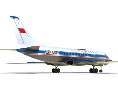 Tupolev Tu-124 3D model