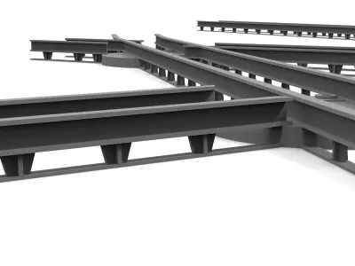 rails for aircraft transportation Free 3D print model