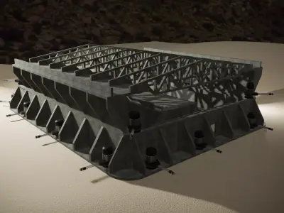 RC CONCRETE BASE  3D model