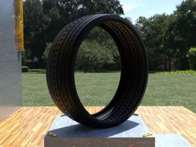 ORTAS TIRE NO 22 GAME READY Low-poly 3D model