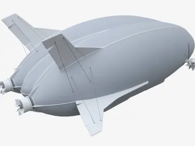 Hybrid Air Vehicle Airlander 3D model