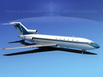 Boeing 727-100 Sabena 2 3D model