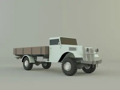 classic pickup truck model 3D model