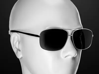 Aviator sunglasses 3D model
