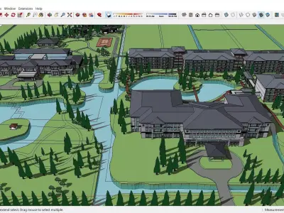Sketchup Hotel K4 3D model