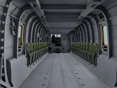 MH-53E Sea Dragon US Navy Basic Animation Low-poly 3D model