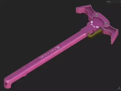 KTactical BAT Ambi AR-15 Charging Handle Low-poly 3D model