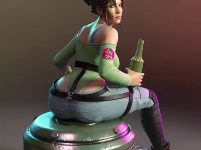 Panam Palmer from Cyberpunk 2077 3D print model