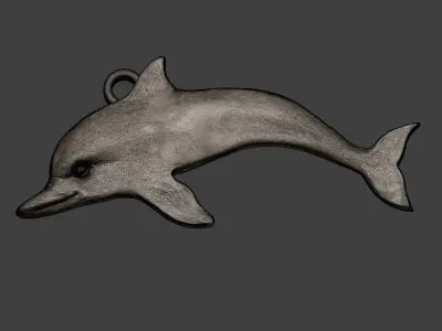 Dolphin Pendant 3D print model