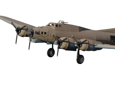 Boeing b-17 flying fortress 3D model