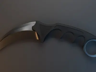 Karambit knife 3D model
