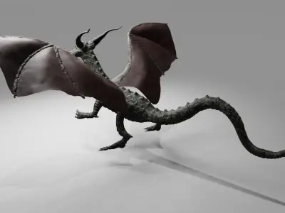 Dragon RPG - Medieval - Dragao 3D model