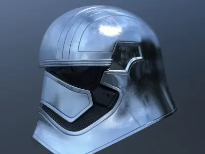 Captain Phasma Helmet  Low-poly 3D model