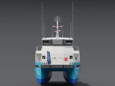 Offshore Supply Vessel 3D model buy