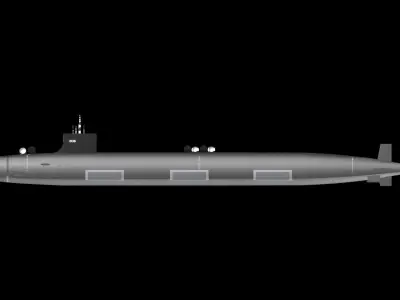 Virginia Class SSGN 806 USS Wahoo 3D model