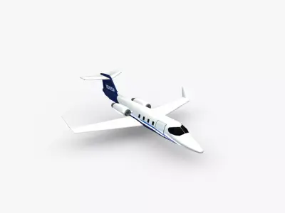 Learjet 25 3D model