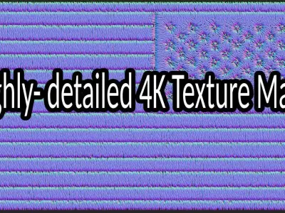 Military Flag patch Low-Poly 3D Model Low-poly 3D model