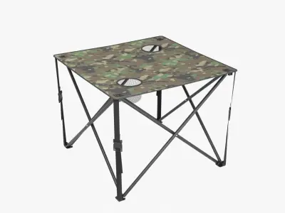 Camping Table Low-poly 3D model