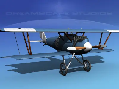 Pfalz DIII Fighter V15 3D model