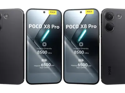 Xiaomi Poco X8 Pro All Colors 3D model