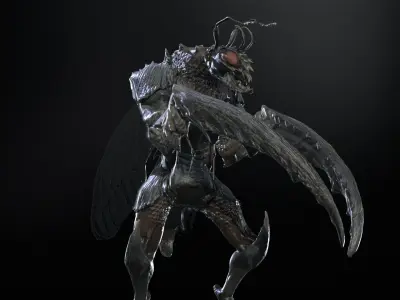 Insect Monster  Low-poly 3D model