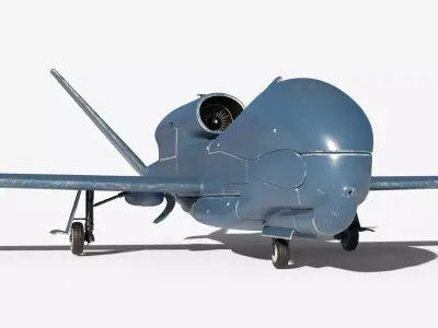 8K Unmanned Aerial Vehicle Drones UDIM textures 3D model