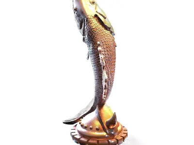 Rare Ancient Fish Statue 3D print model