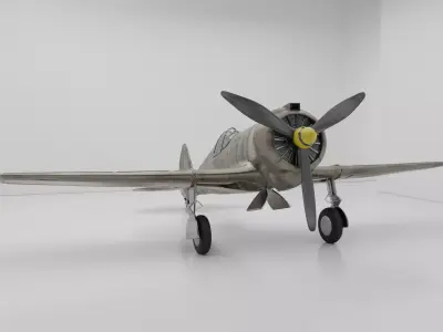 Curtiss Wright 21B 3D model