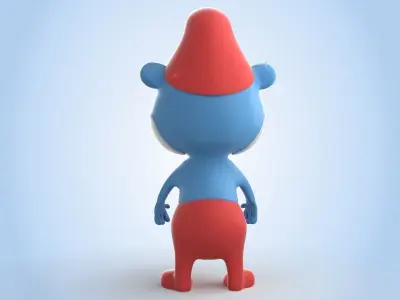 Papa Smurf 3D model