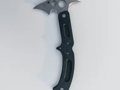 Fighter Axe Low Poly PBR 3D Model Low-poly 3D model