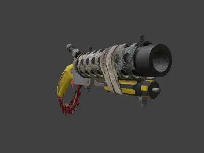 Post-Apocalyptic Shotgun 3D model