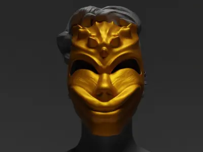 Scary Movie Cosplay Face Mask 3D print model