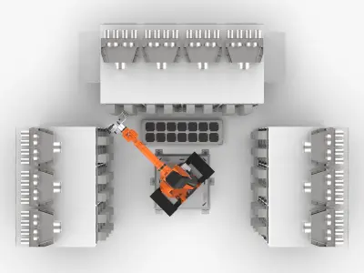 Automatic Main Board Testing Machine 3D model