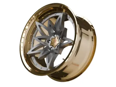 SevenK Nika-S wheel disc Low-poly 3D model