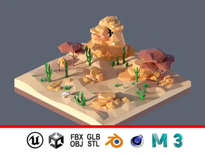 land 85A Low-poly 3D model