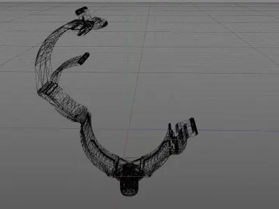 Clip clamp and anchor Low-poly 3D model