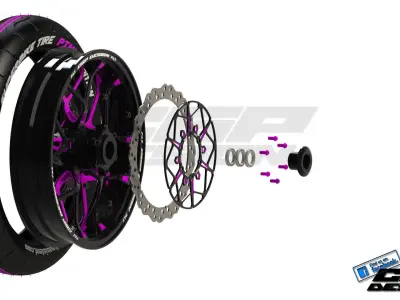 PINKI front wheeldesigned by paX 3D model