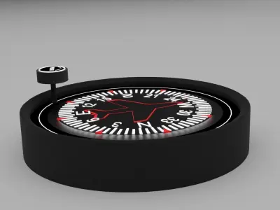 Heading indicator 3D model