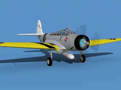 Douglas TBD-1 Devestator V08 3D model