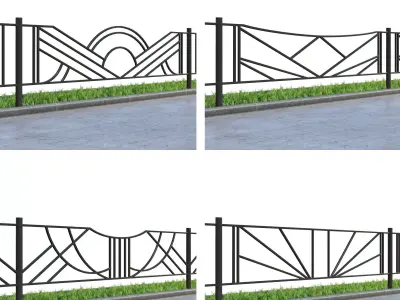 Lawn fences Part 2 3D model