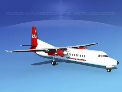 Fokker F-60 Richards Aviation 3D model