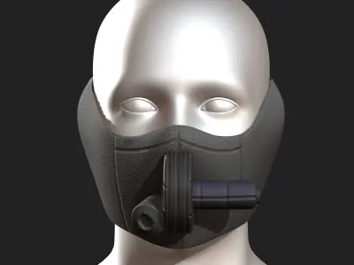 Gas mask helmet scifi fantasy armor hats military Low-poly Low-poly 3D model