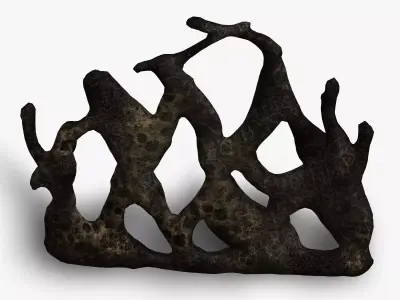 Bony Wall 1 - Spider Low-poly 3D model