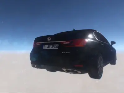 Lexus Gs Low-poly 3D model