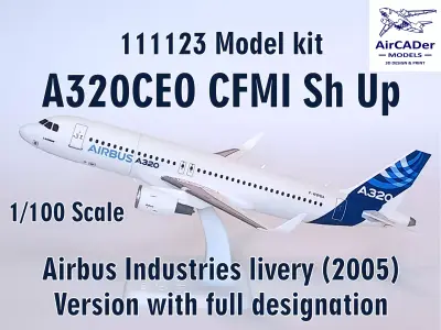 111123 Model kit Airbus A320CEO CFMI Sh Up 3D print model