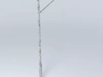 Lamppost street pole Free 3D model