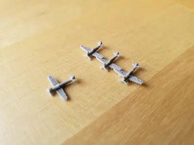 German BF-109 Fighter Aircraft Free 3D print model