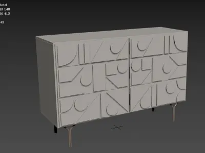 Chest of Drawers Elgos Pictograph Free 3D model