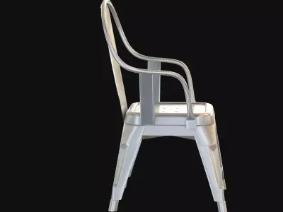Xavier Pauchard Marais Chair Galvanized Kids Version 3D model